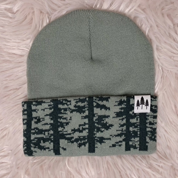 The Montana Scene Accessories - Woodland Foldover Beanie OS